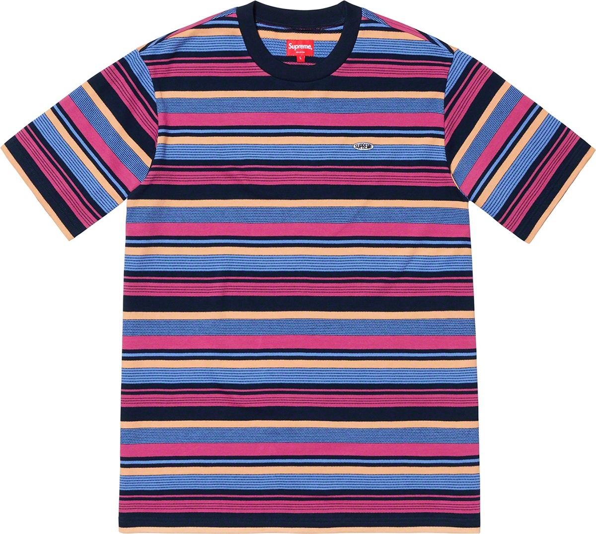 Multi Stripe S/S Top view 2